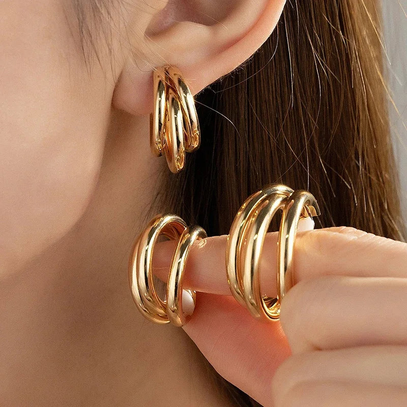 Auraliv Three-layer Earrings